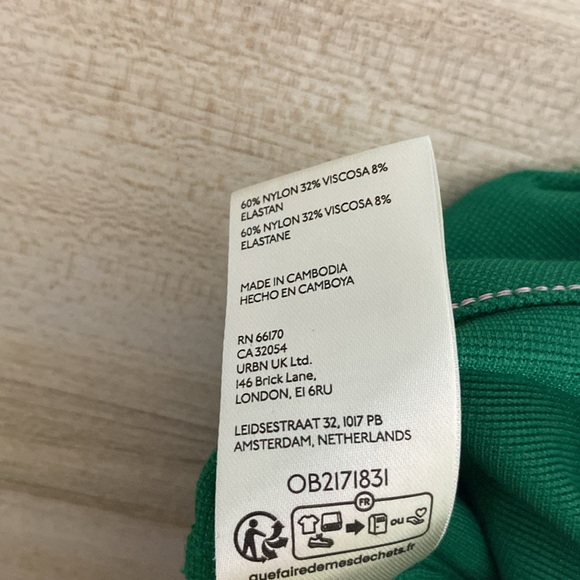 Anthropologie Maeve Colette Cropped Wide Leg Pants Kelly Green Knit Edition 25 - Picture 8 of 10